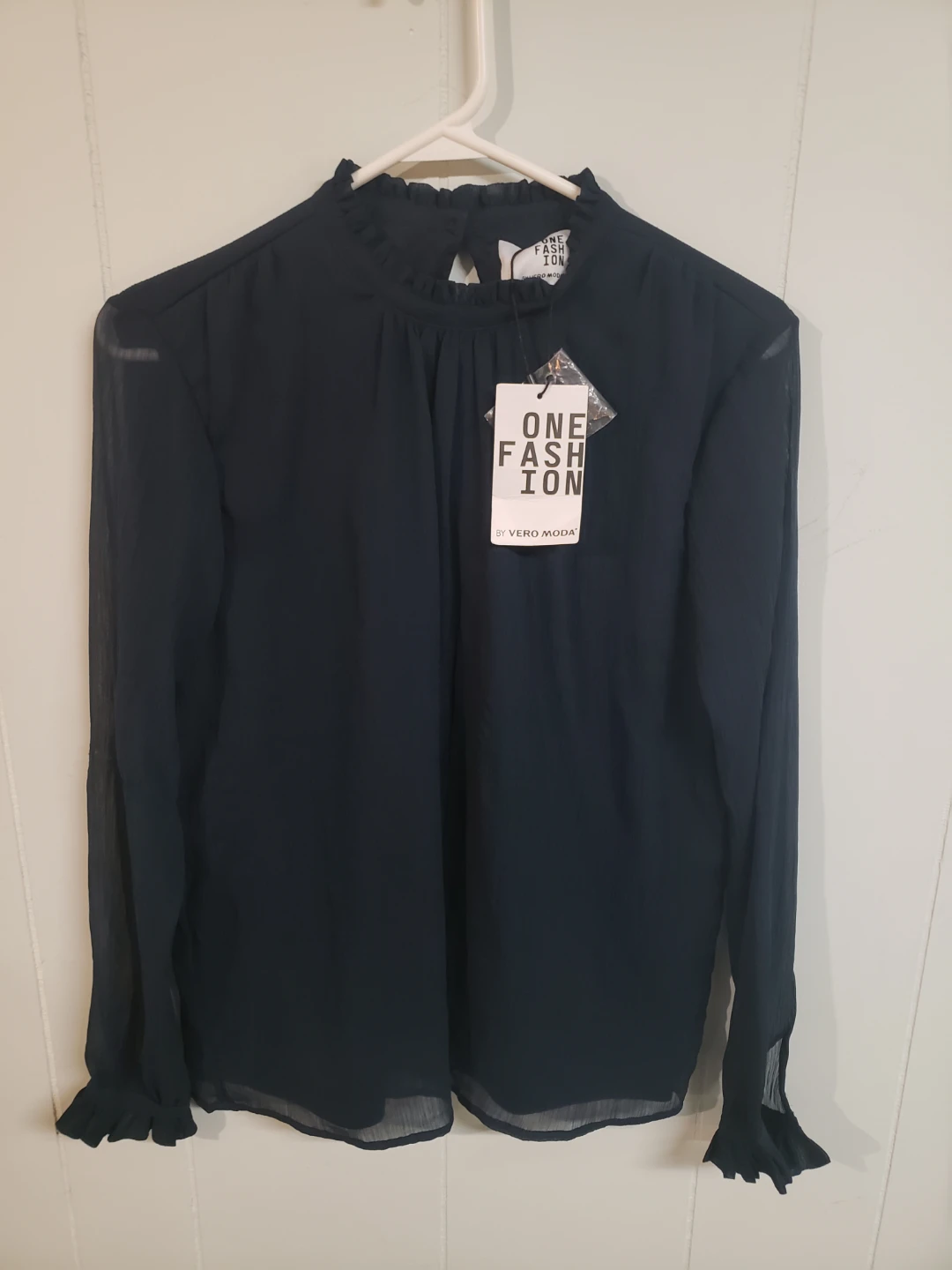 Vero Moda OFROSEY L/S Top - Navy Blazer, Size S