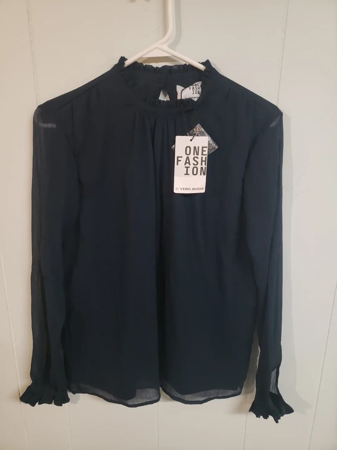 Vero Moda OFROSEY L/S Top - Navy Blazer, Size S