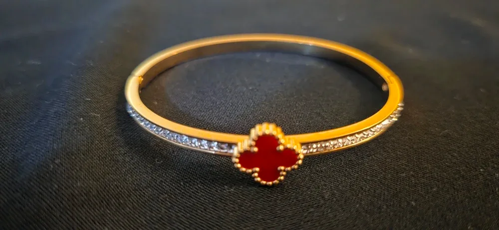 C. Design Bangle Bracelet - Red