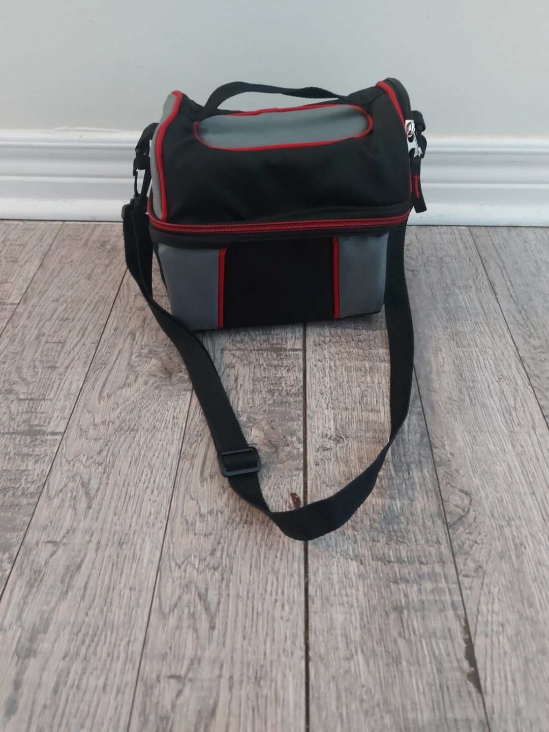 Insulated Lunch Bag - Black, Grey, Red