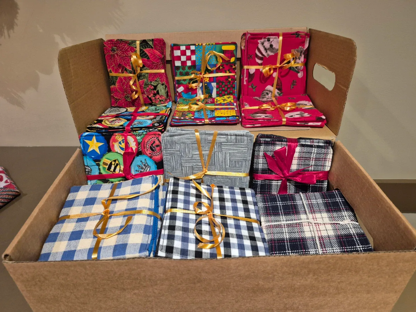 Handmade Fabric Coasters (Set of 4)