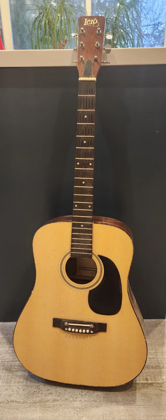 Lero Acoustic Guitar - Needs Repair - photo 4