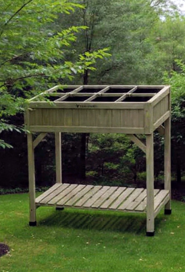 V Herb Garden Elevated Planter Box