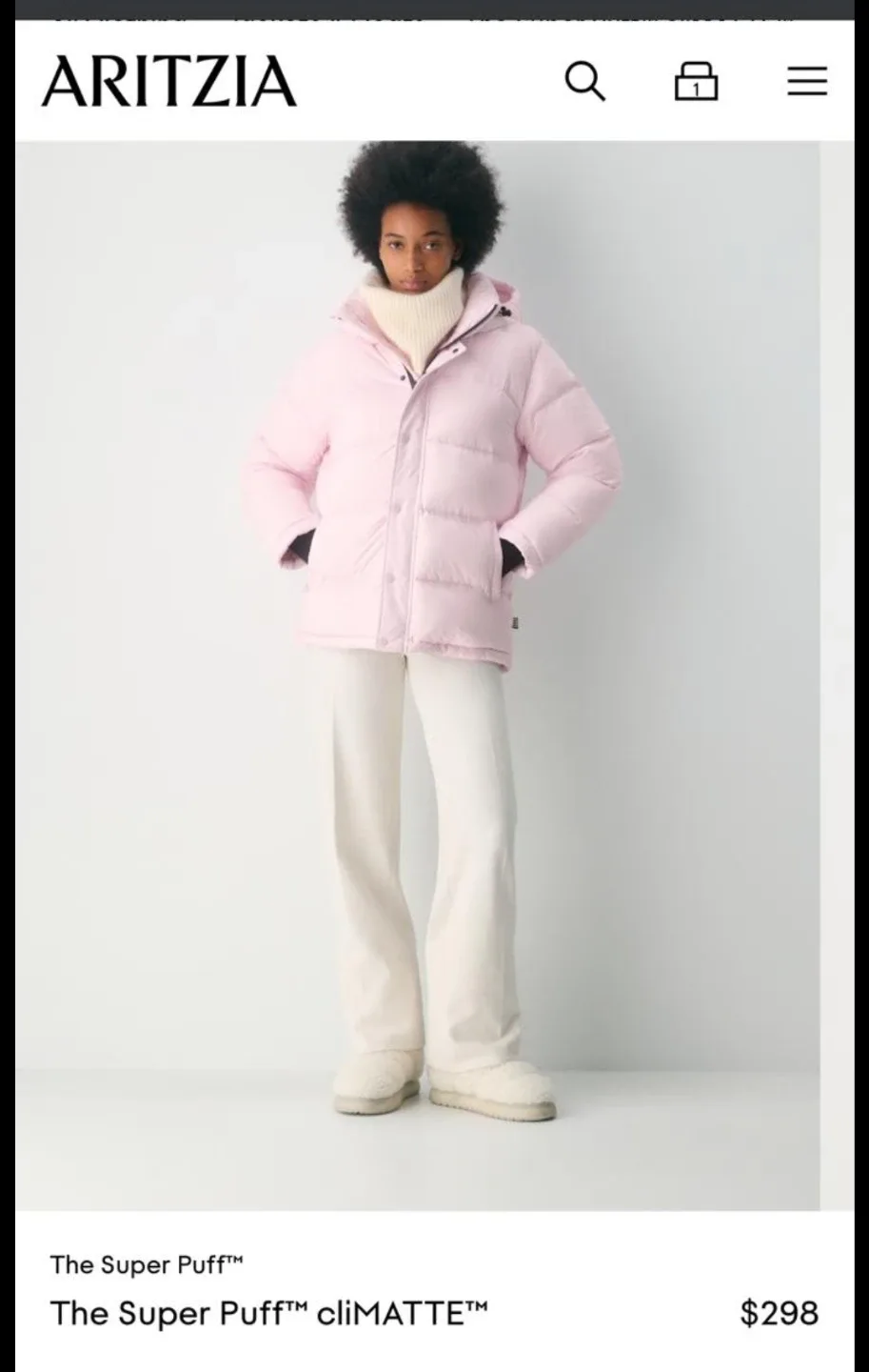Aritzia The Super Puff CliMATTE