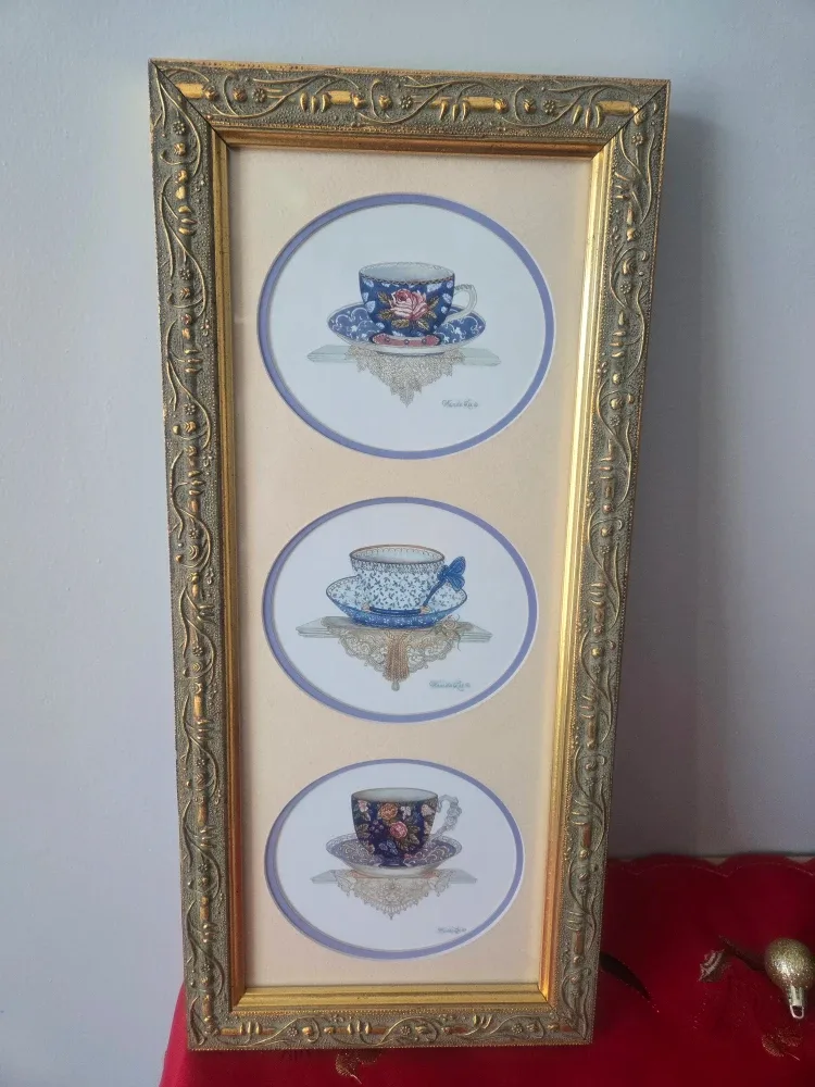 Framed Tea Cup Prints