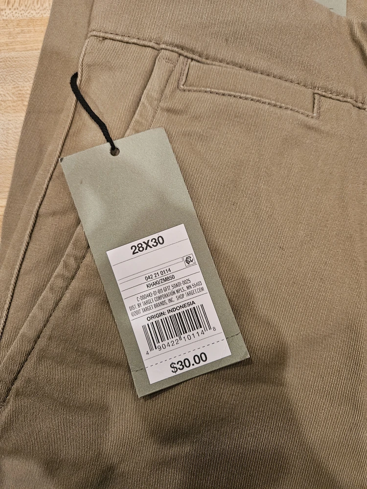 New Goodfellow & Co Slim Chino Pants 28x30 - photo 2