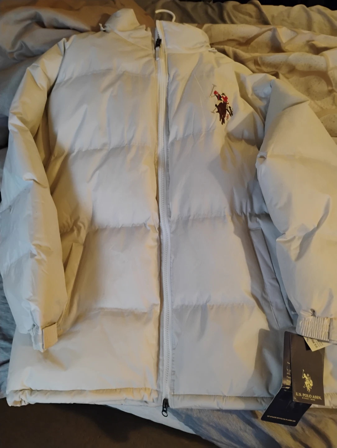 U.S. Polo Assn. White Puffer Jacket - photo 3