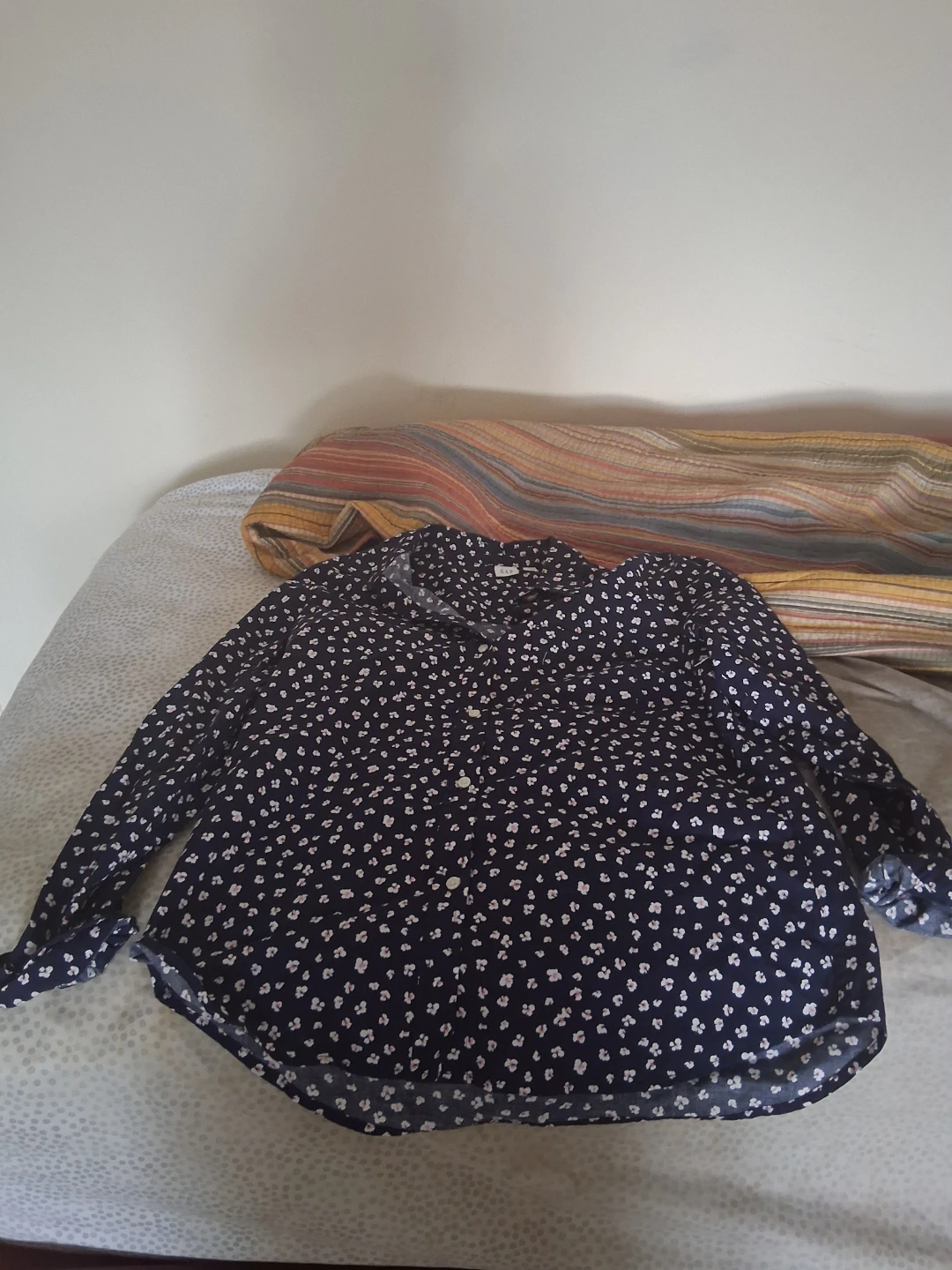 GAP Floral Print Long Sleeve Shirt