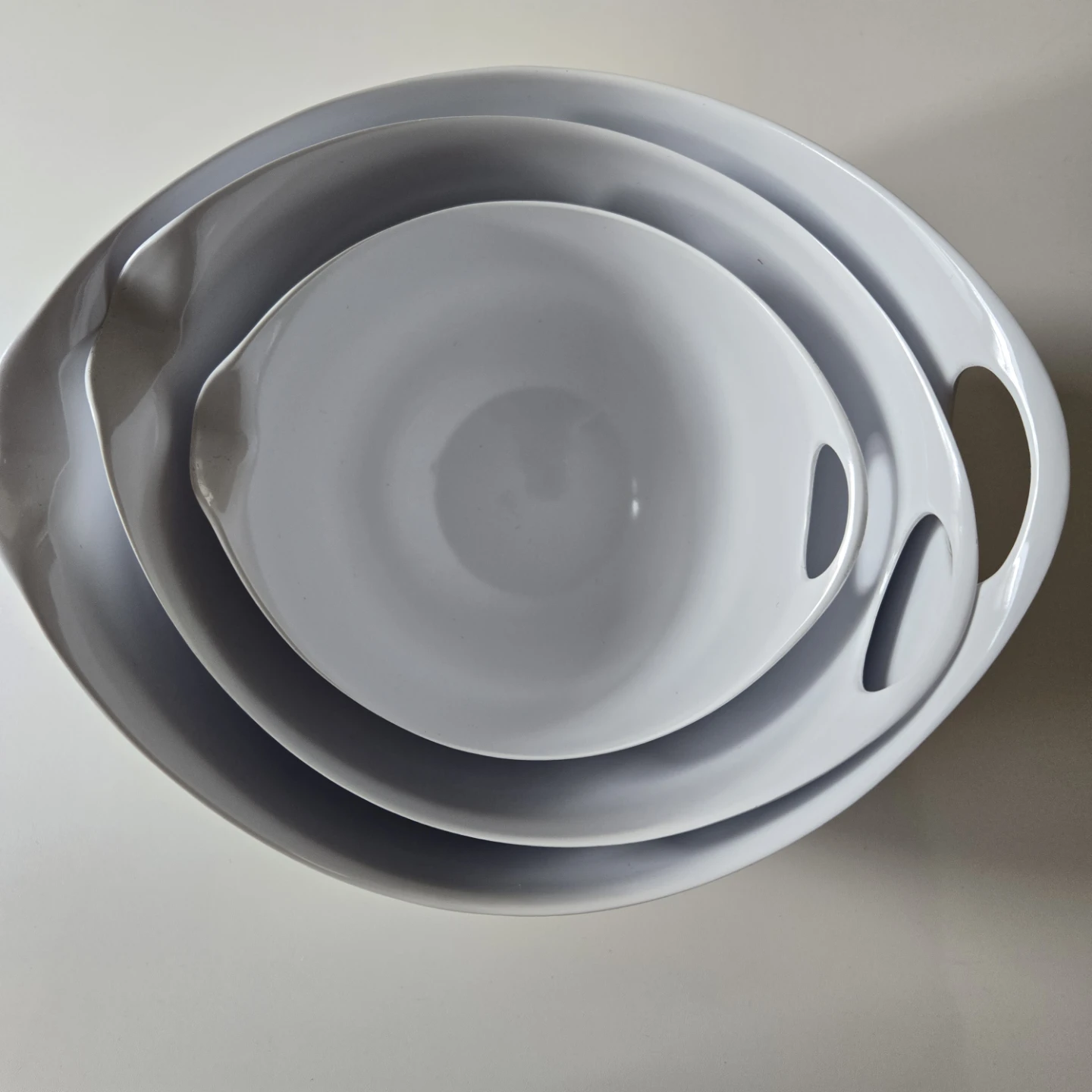 White Mixing Bowls - Nesting Set of 3