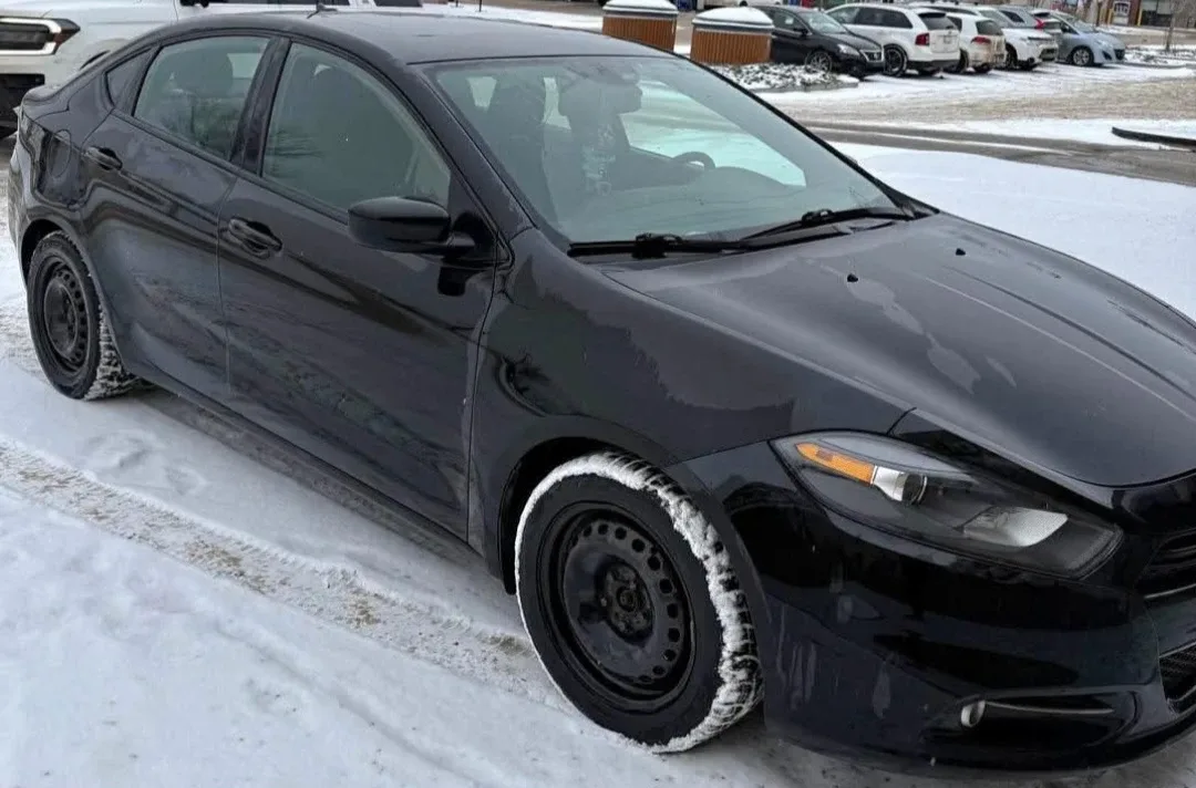 2015 Black Dodge Dart Sedan