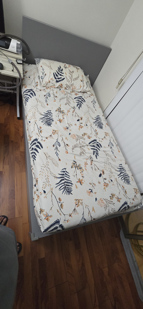 IKEA Malm Twin Bed Grey with drawers - photo 3