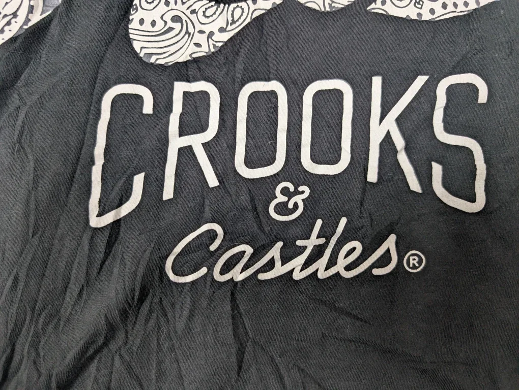 Crooks & Castles Black Graphic Tee - Size M image indicator(4)