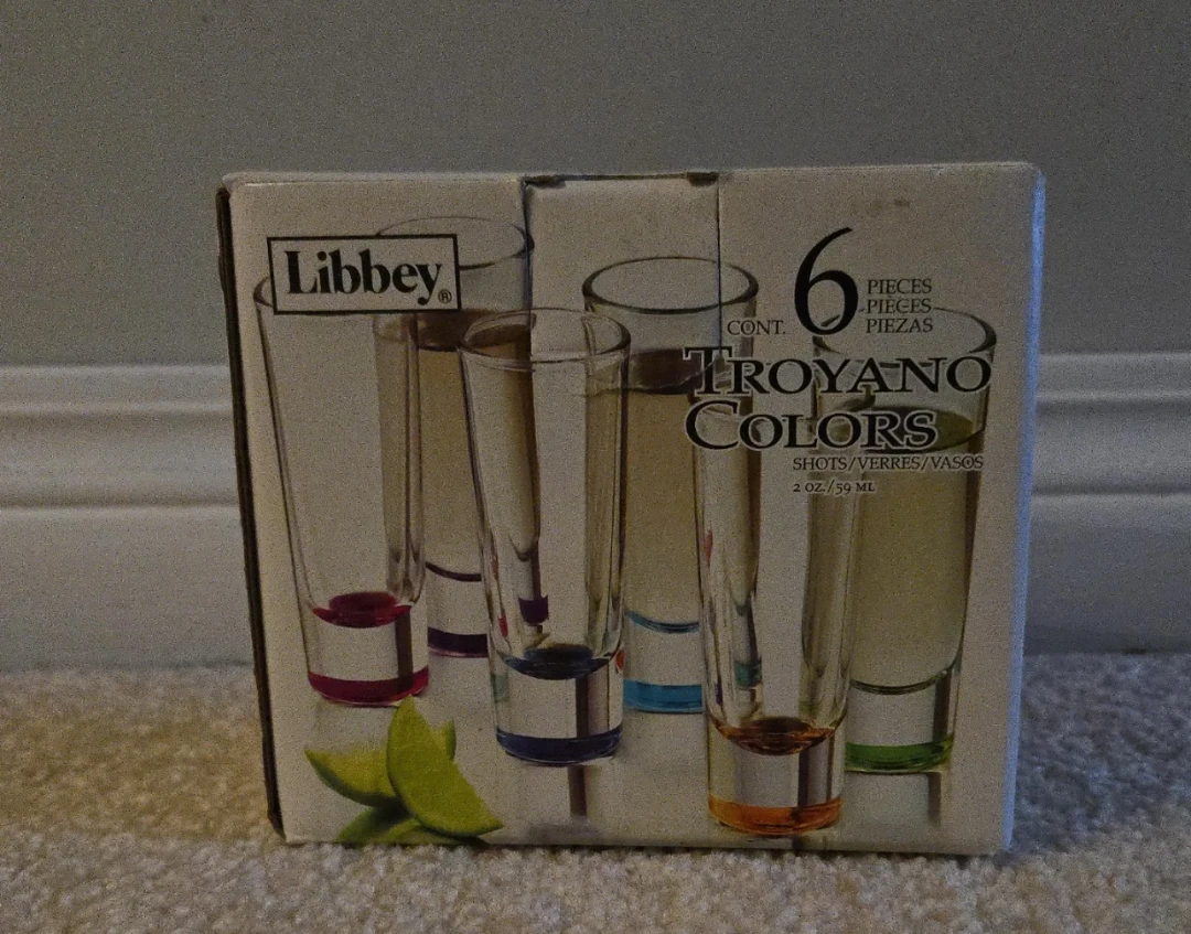 Libbey Troyano Colors Shot Glasses - 6 Piece Set