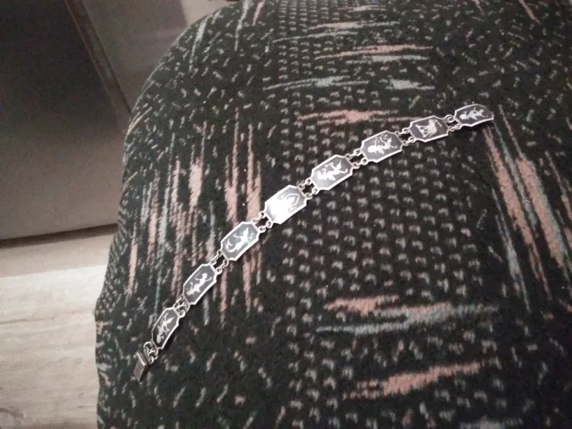 Vintage Siam Sterling Silver Bracelet