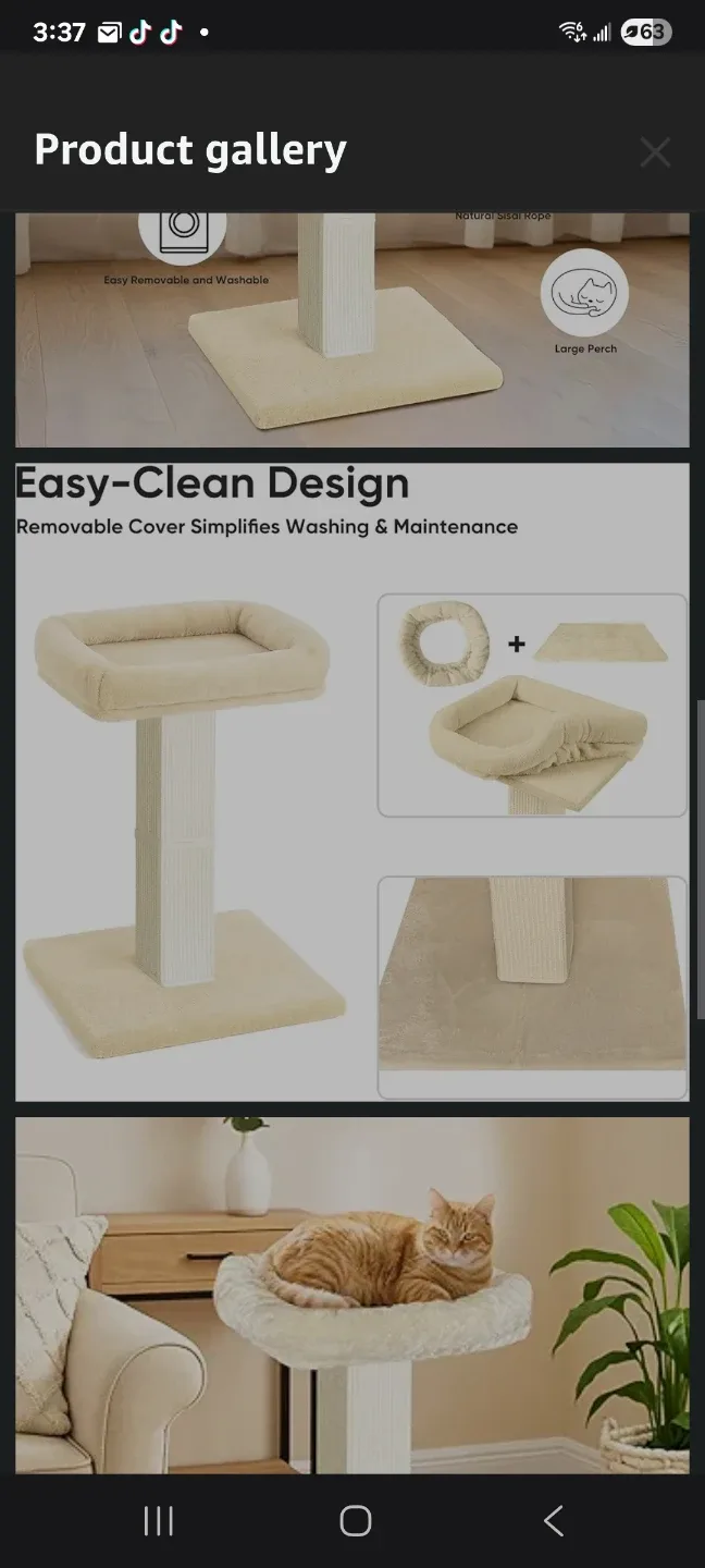 Cat Scratching Post, 32 Perch New image indicator(4)