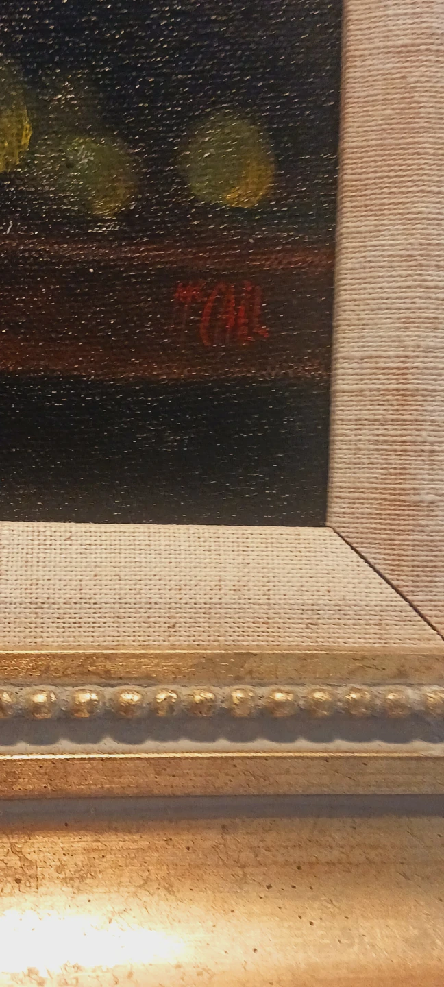 Authentic Signed Still Life Oil  Painting Artwork - photo 5