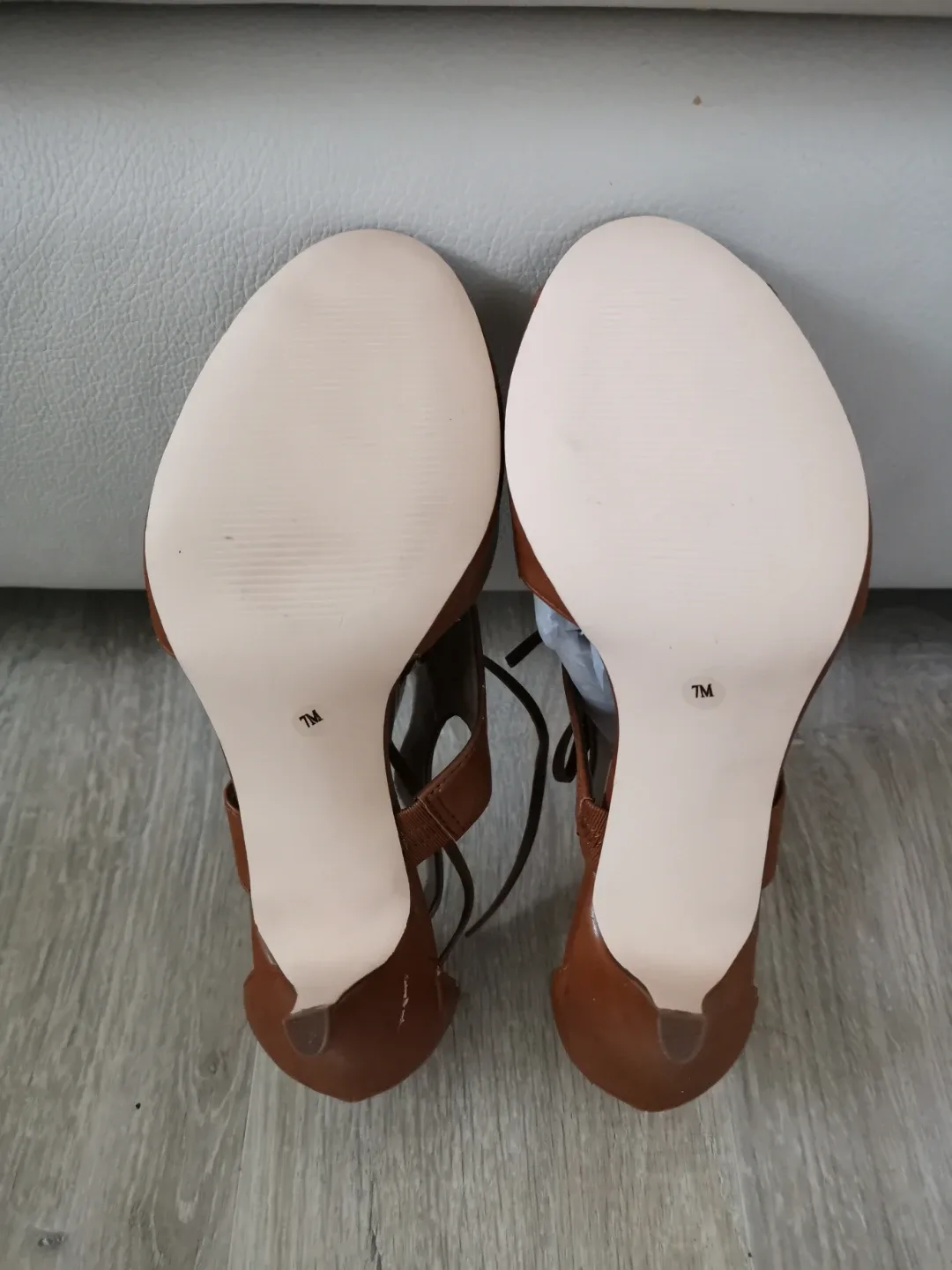 Style&co Brown Lace-Up Heels - Size 7M image indicator(5)