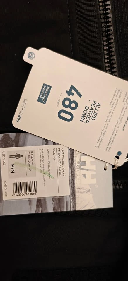 H/H Winter Jacket, Men's Arctic Patrol Parka  – Brand New - photo 2