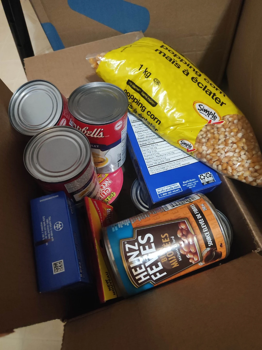 Assorted Food Items - Kraft Dinner, Beans, Corn - photo 2