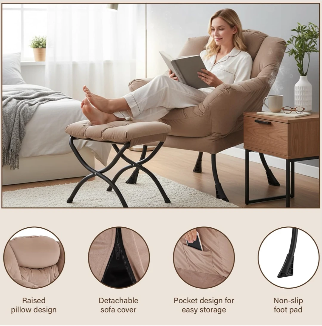 Accent Chair with Ottoman - photo 3