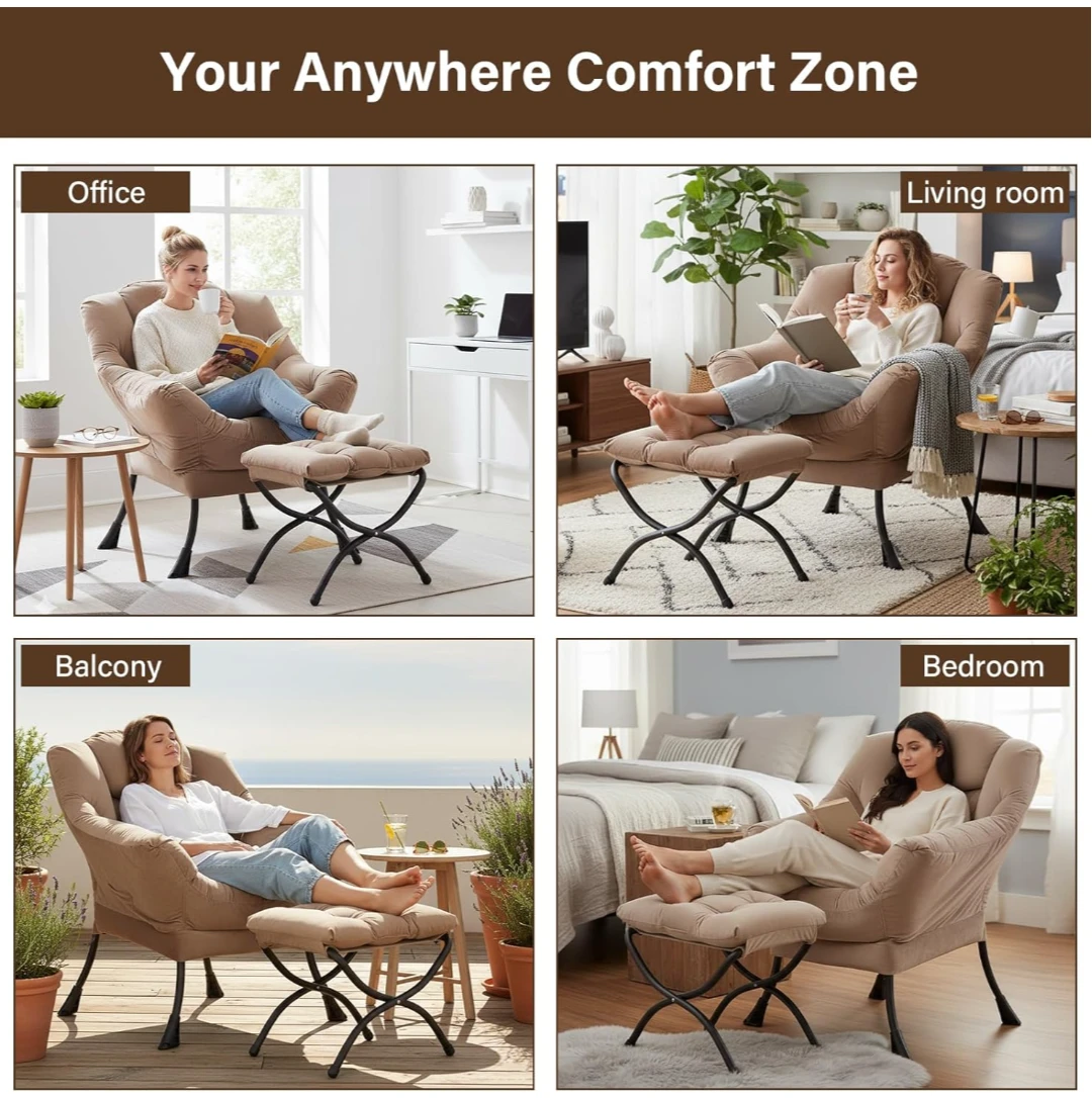 Accent Chair with Ottoman - photo 4