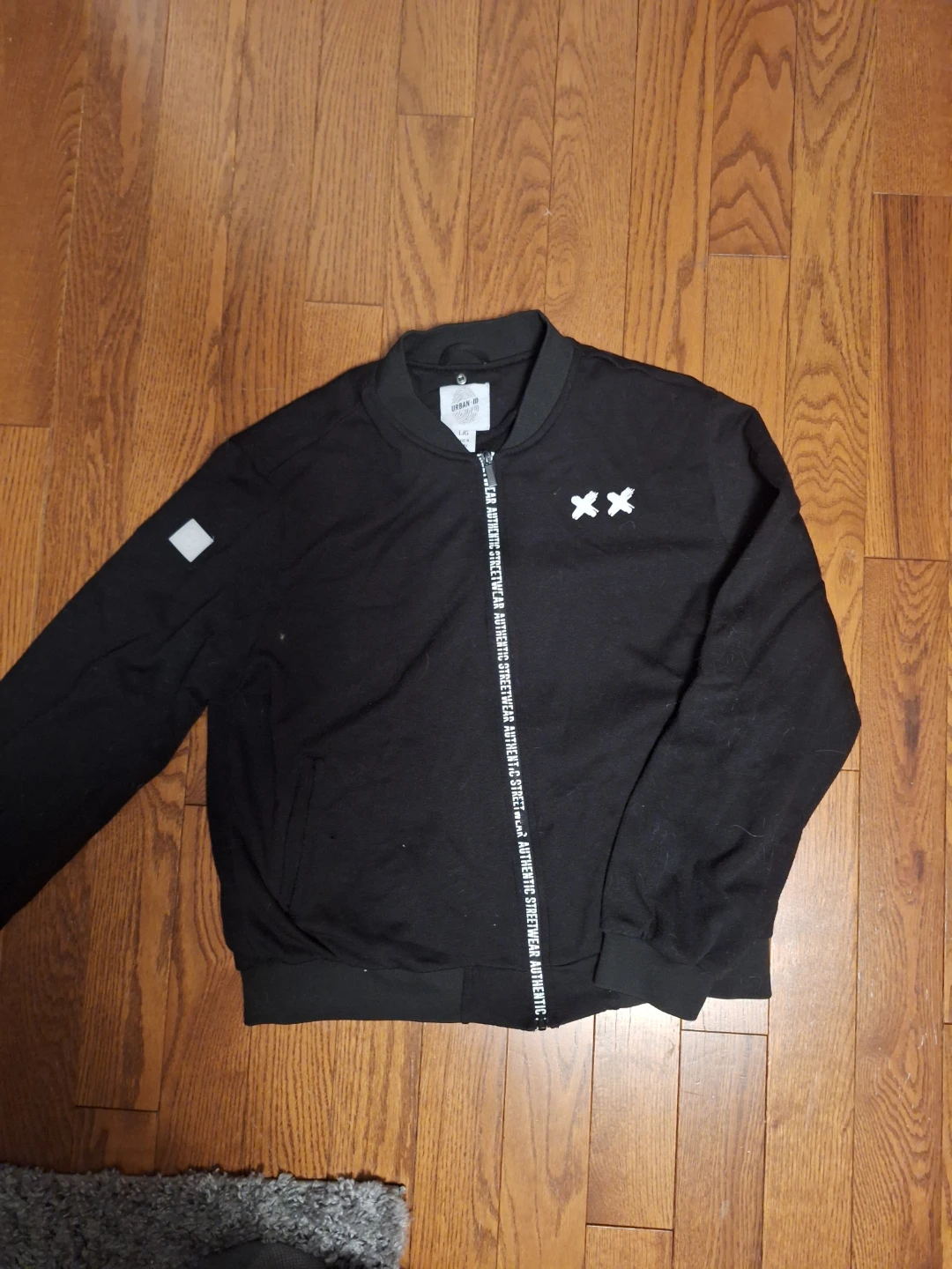Black Bomber Jacket - Size L/G