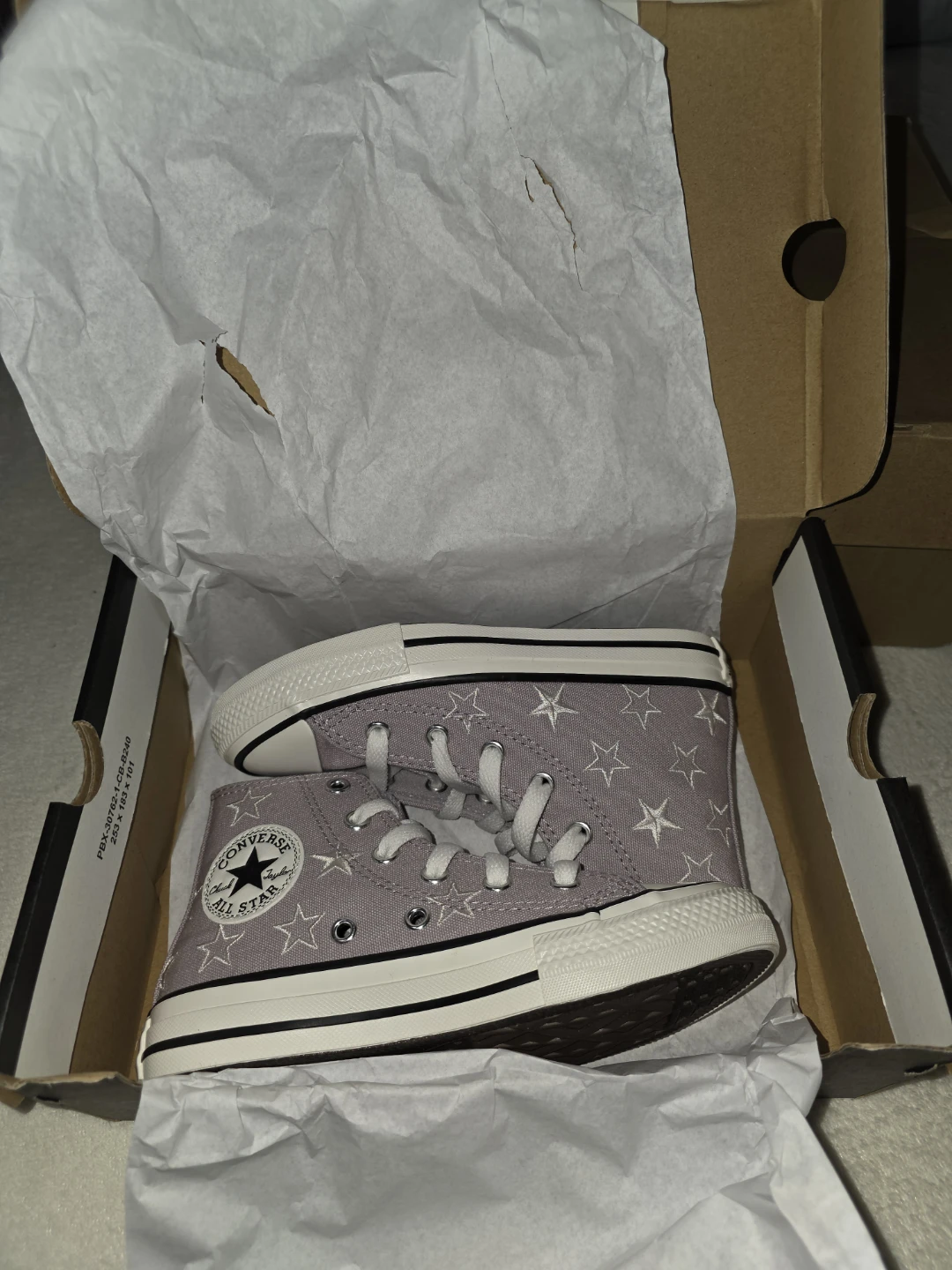 New Converse Chuck Taylor All Star Hi Lilac Star Size 13 - photo 3