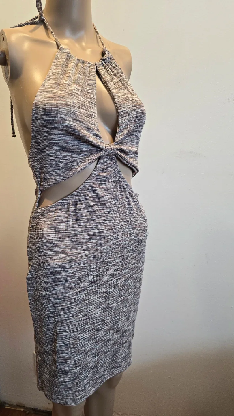 Streetwear Society Cutout Halter Dress - Size L #Cleanout