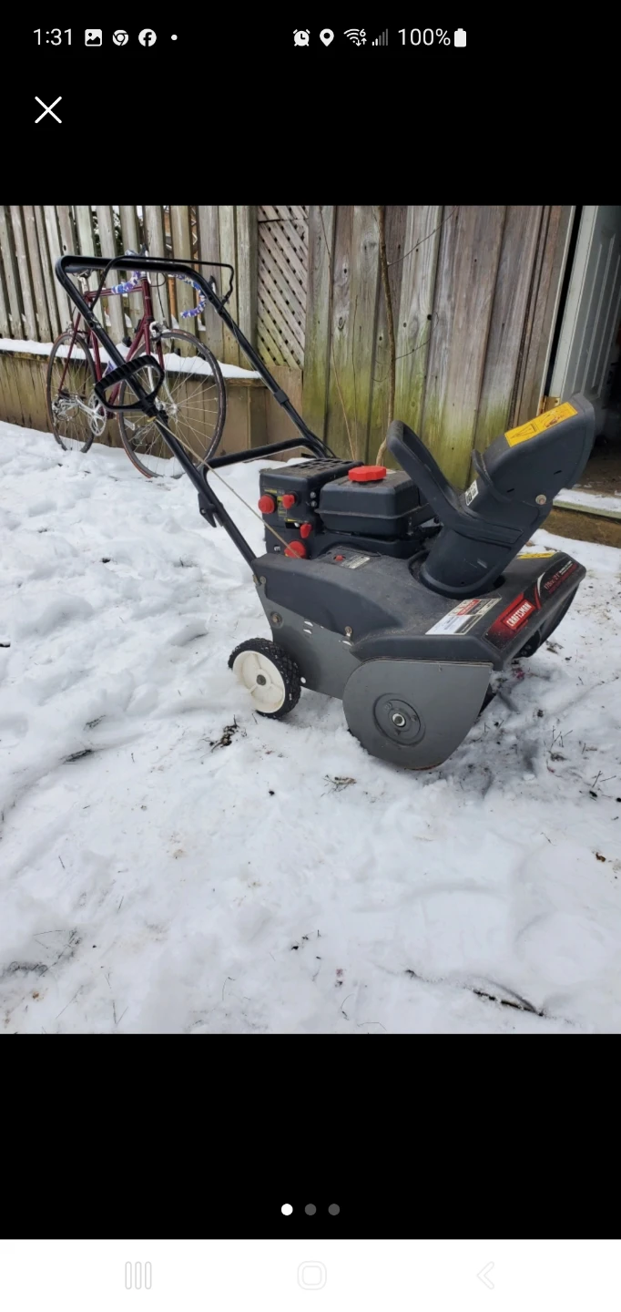 Craftsman Snowblower - photo 2