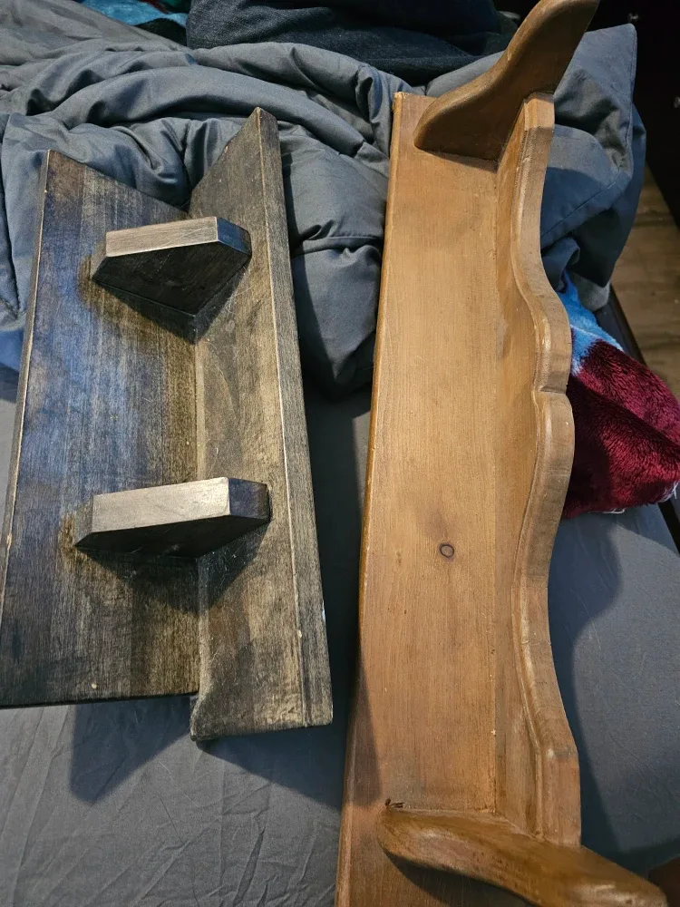Two Wooden Wall Shelves