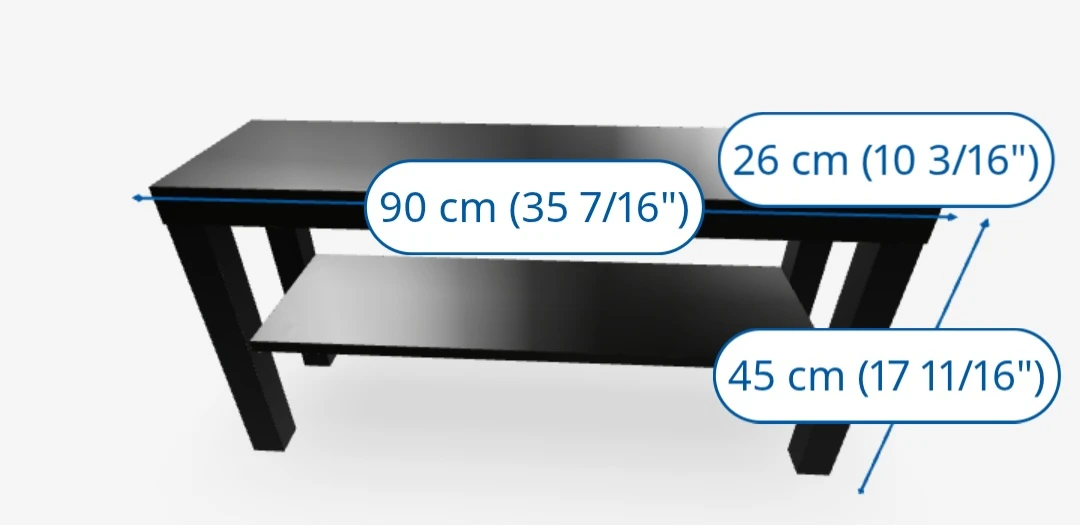 IKEA Lack TV Stand, Black - photo 2