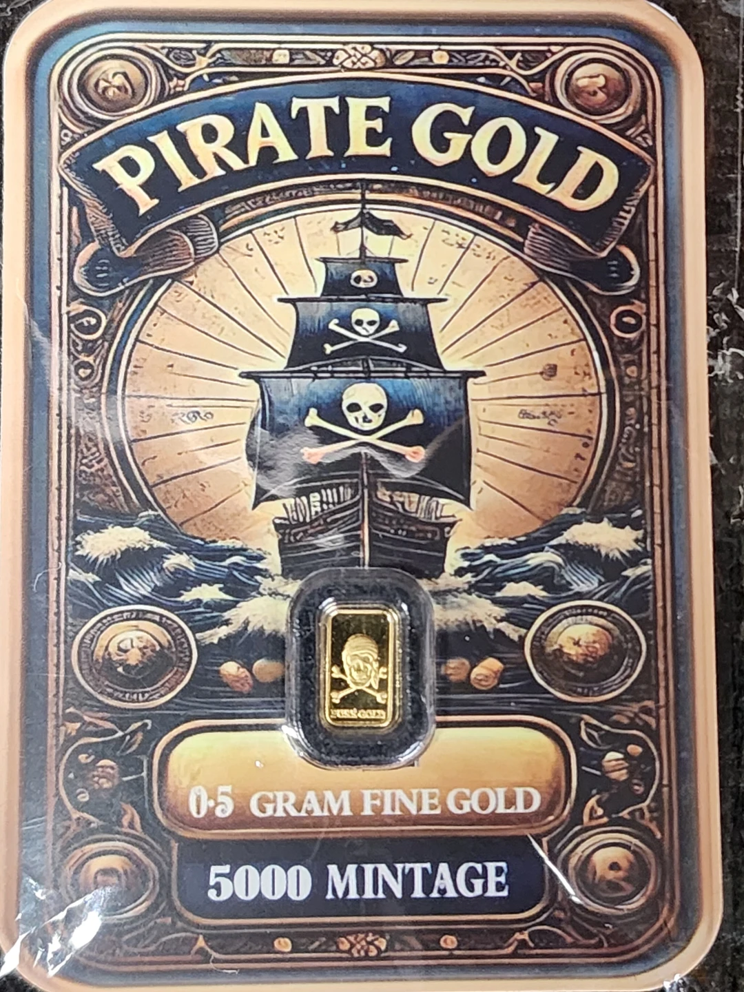 Pirate Gold 0.5 Gram Fine Gold