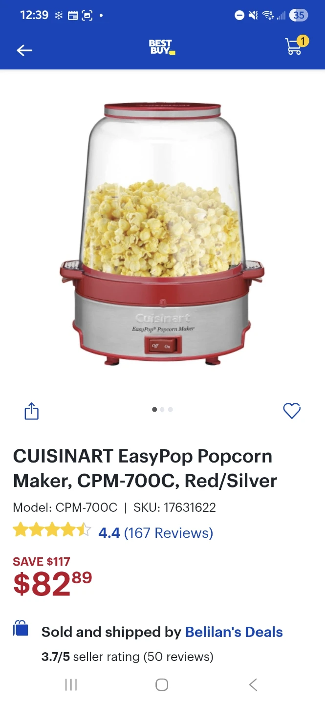 Cuisinart EasyPop Popcorn Maker - New in Box! - photo 5