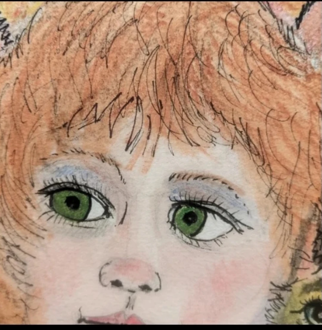 Original illustration/watercolor Cat Girl - photo 3