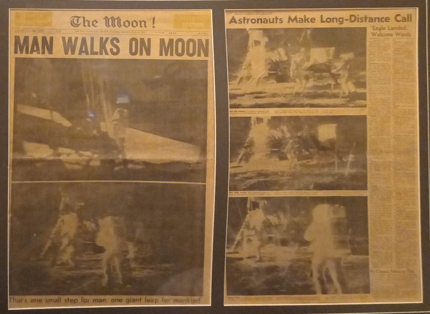 Man on Moon Vancouver Sun Newspaper - photo 2