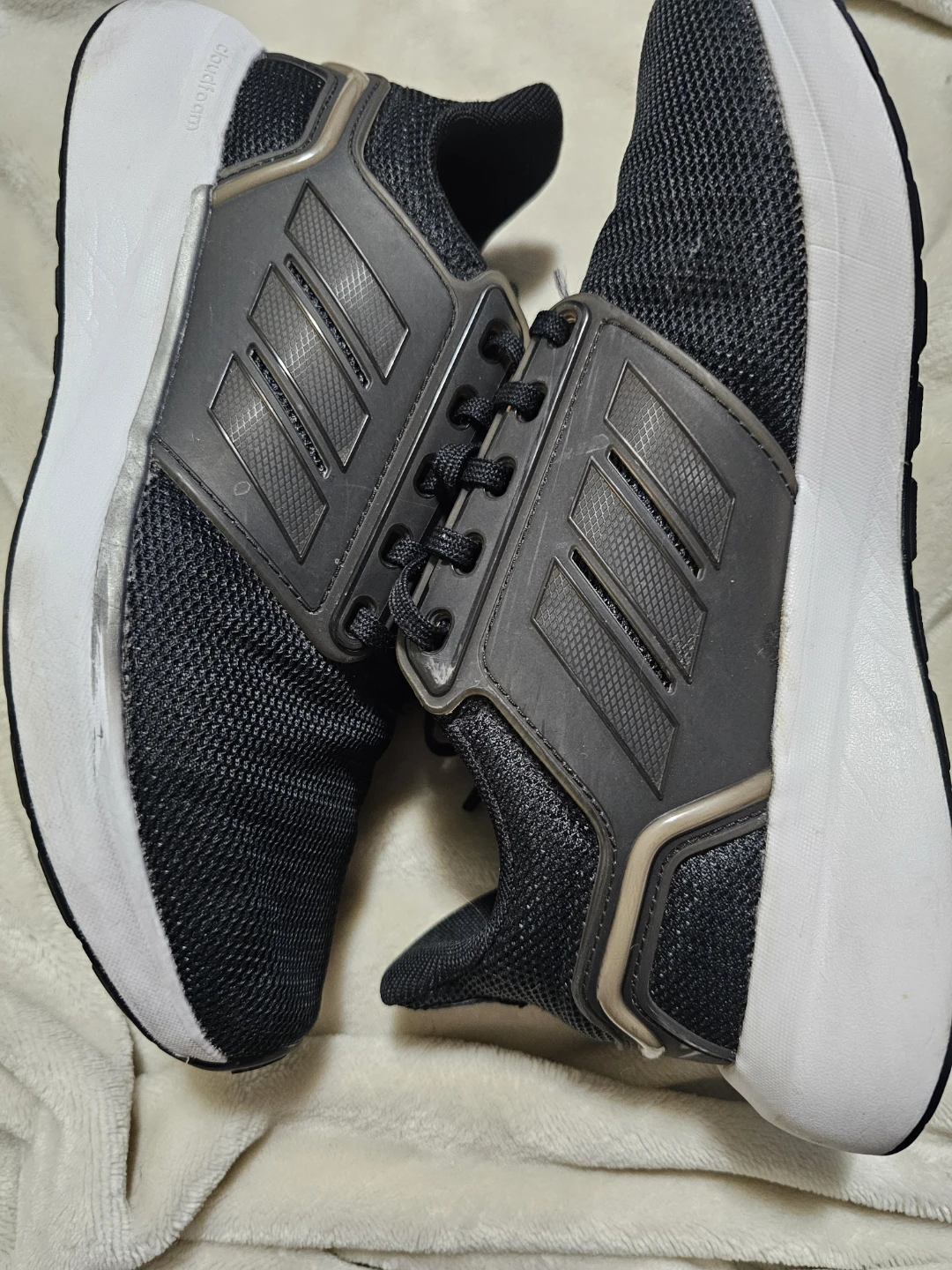 Womens  Adidas EQ 19 Running Shoes - Black - photo 2