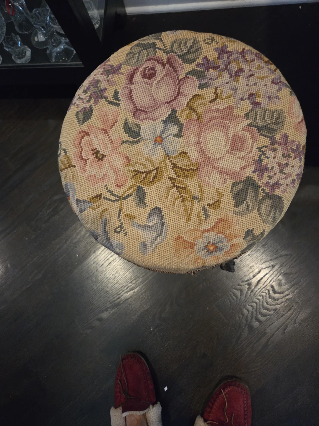 Vintage Footstool with Fringe - photo 2