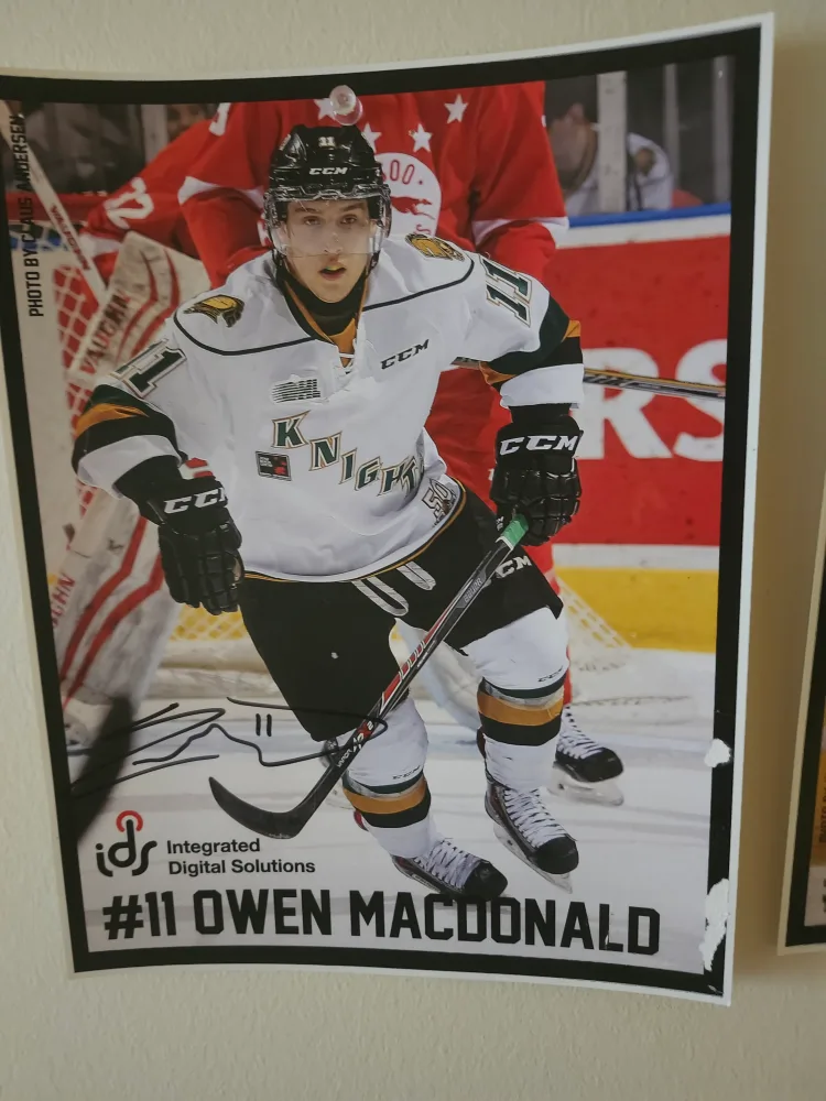 Owen MacDonald Hockey Player Poster
