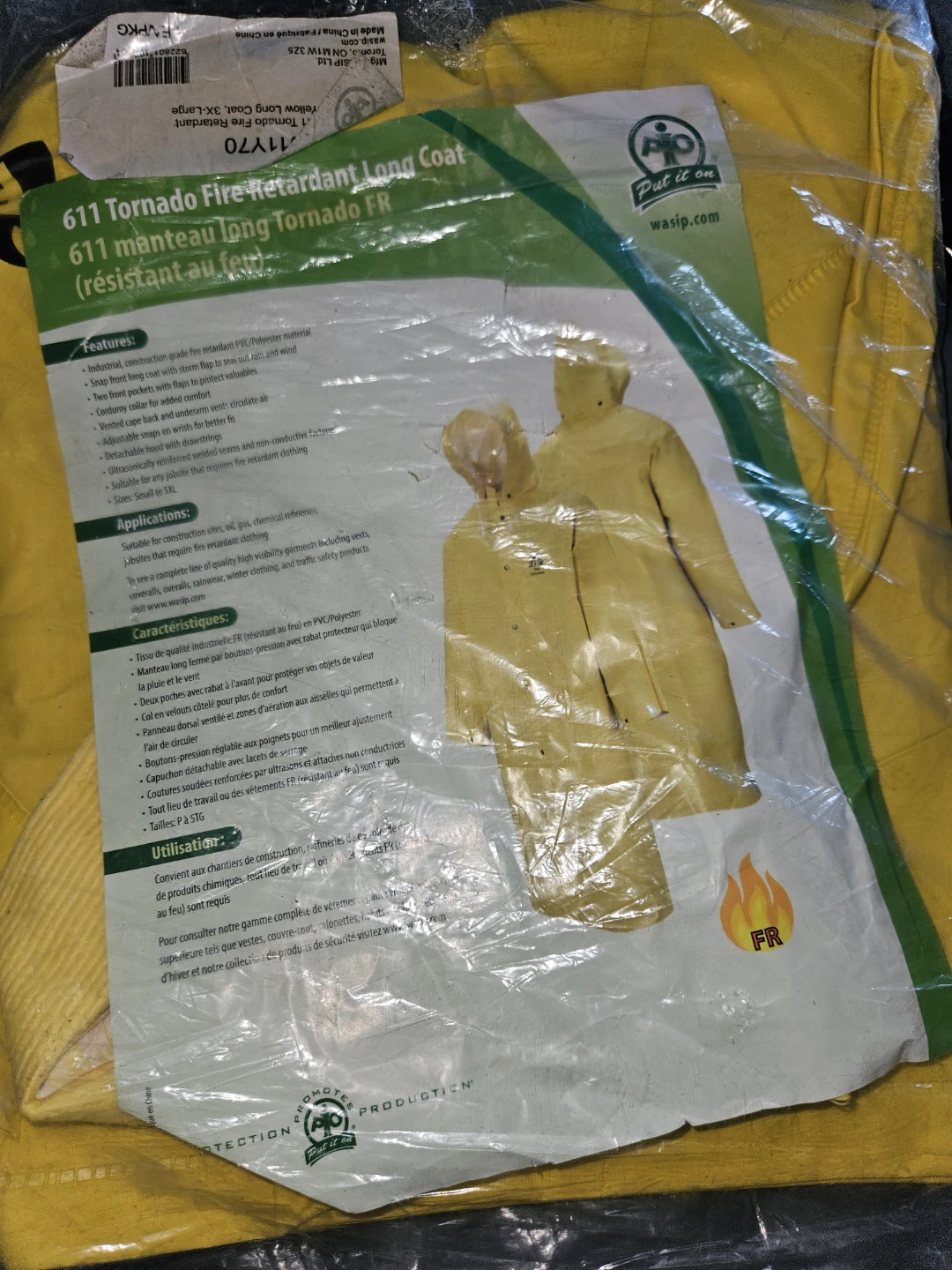 611 Tornado Fire Retardant Long Coat