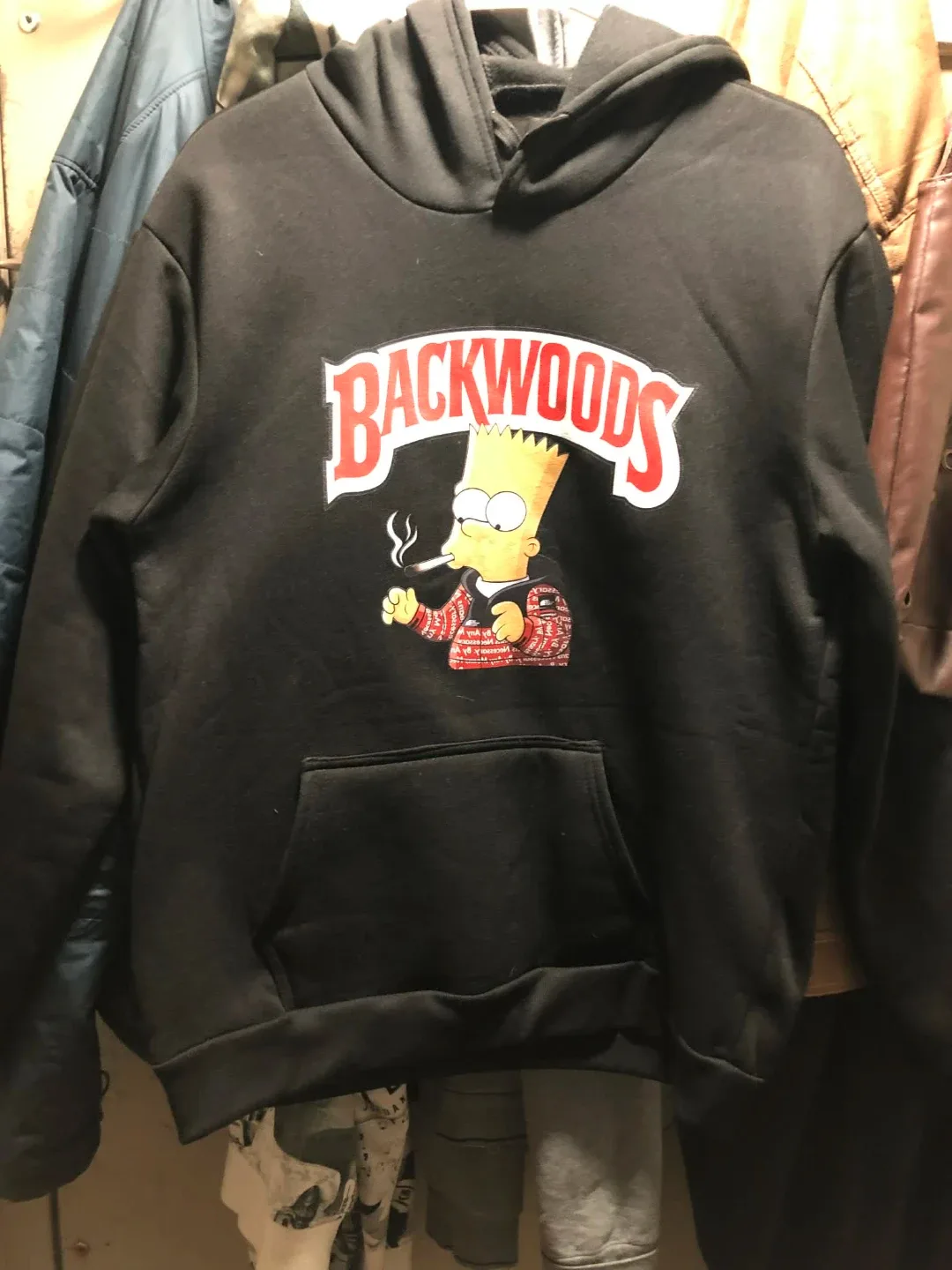 Black Backwoods Bart Simpson Hoodie
