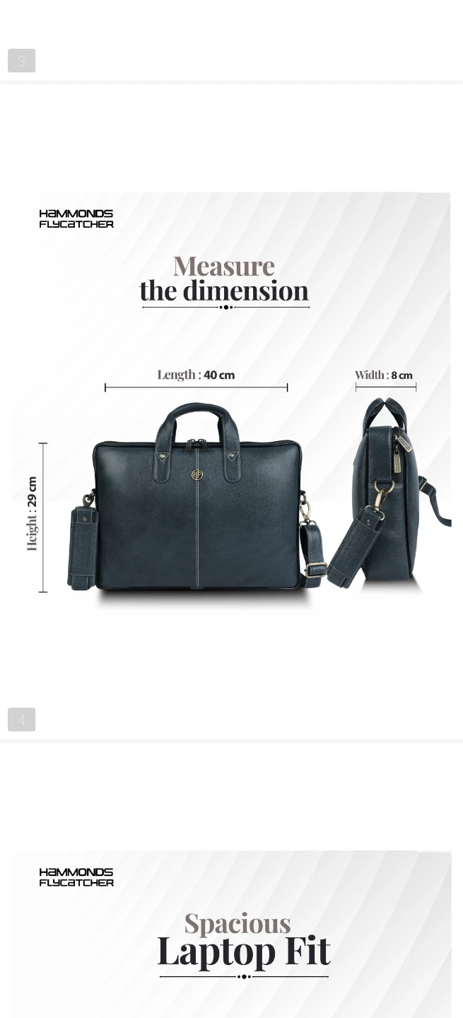 Hammonds Flycatcher Leather Laptop Bag - photo 3