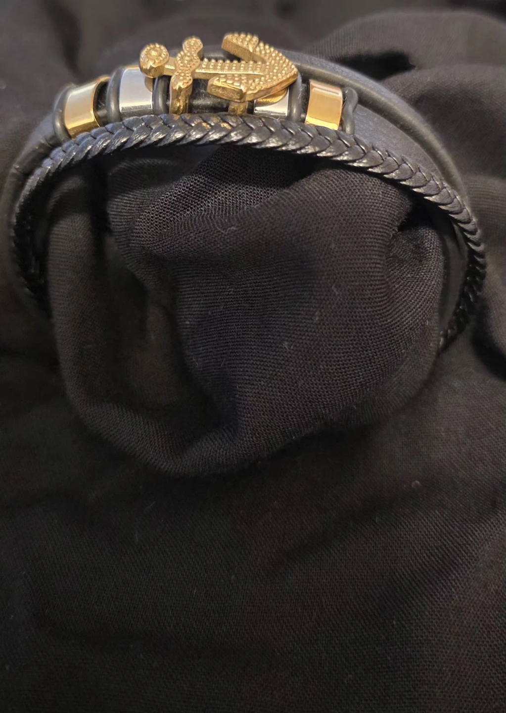 Anchor Leather Bracelet - photo 4