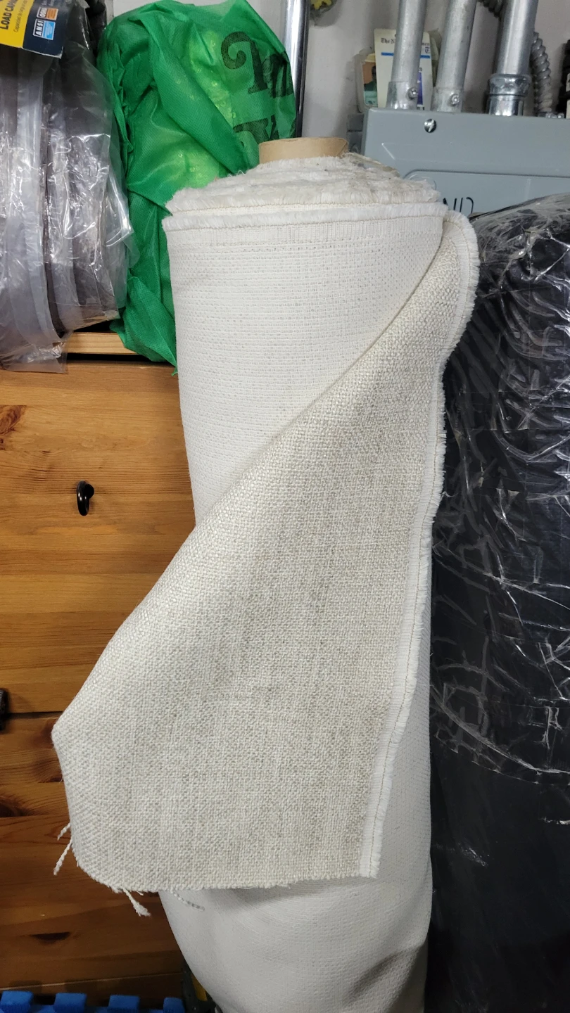 Rolls of White Upholstery Fabric - photo 3