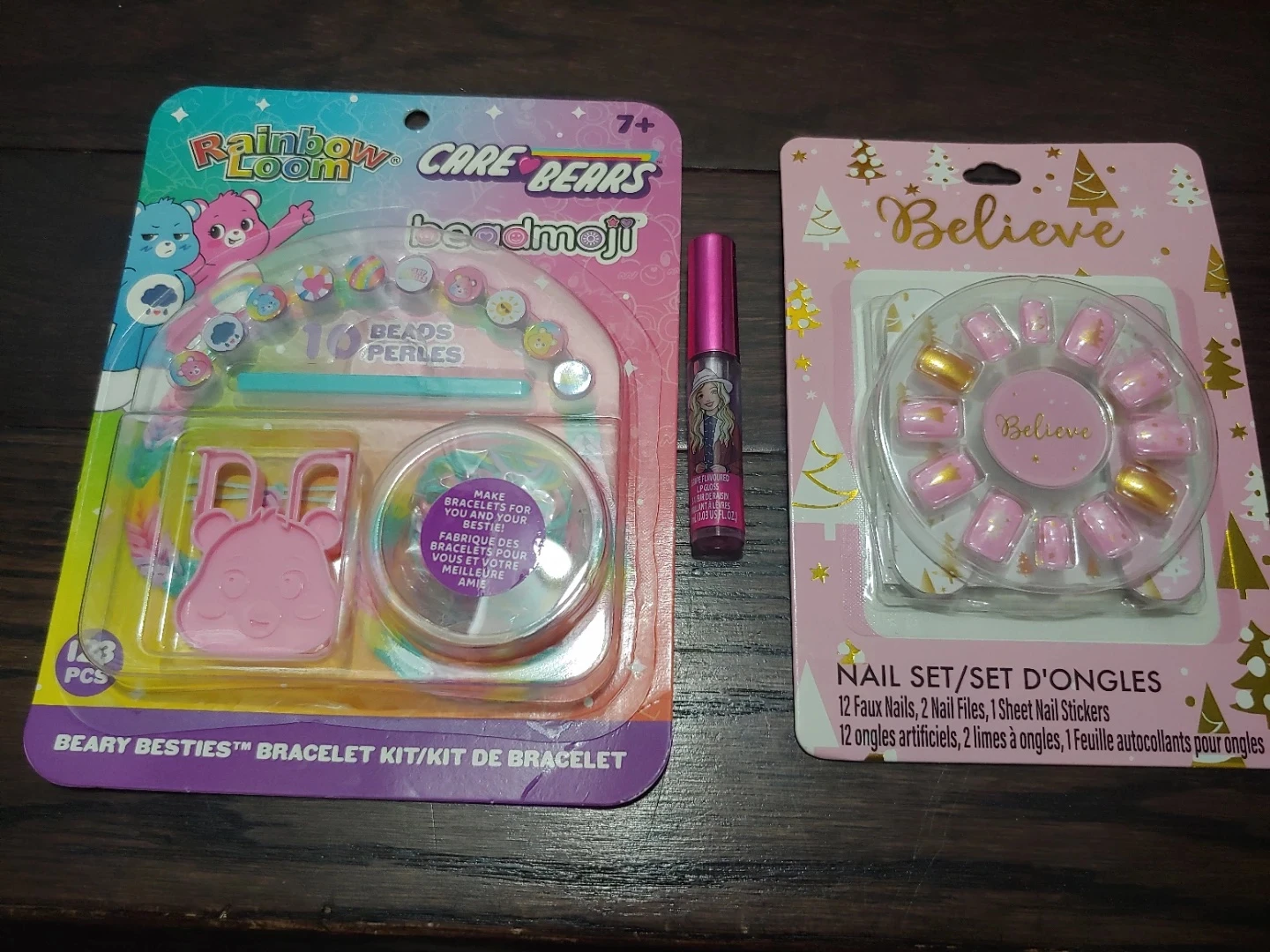 nails/lip gloss and Bracelet bundle - free with purchase or $5