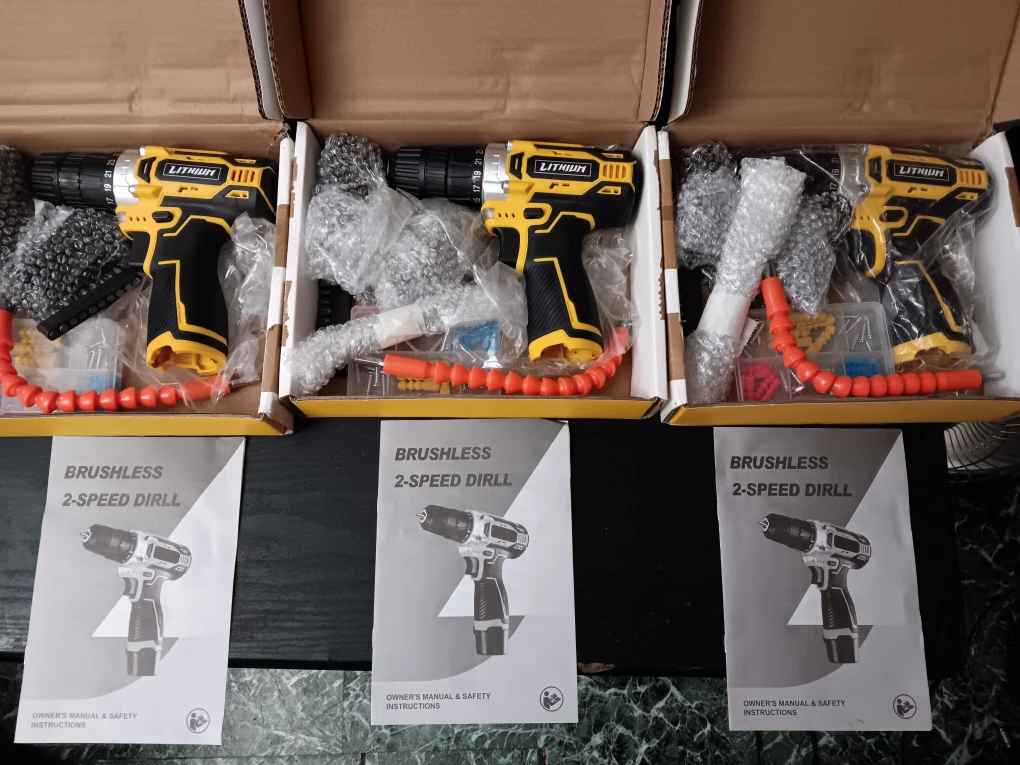 12V Lithium Brushed Machine Drill Set (EACH)