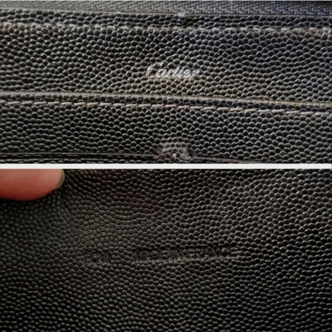 Cartier Black Leather Zip Long Wallet - photo 4