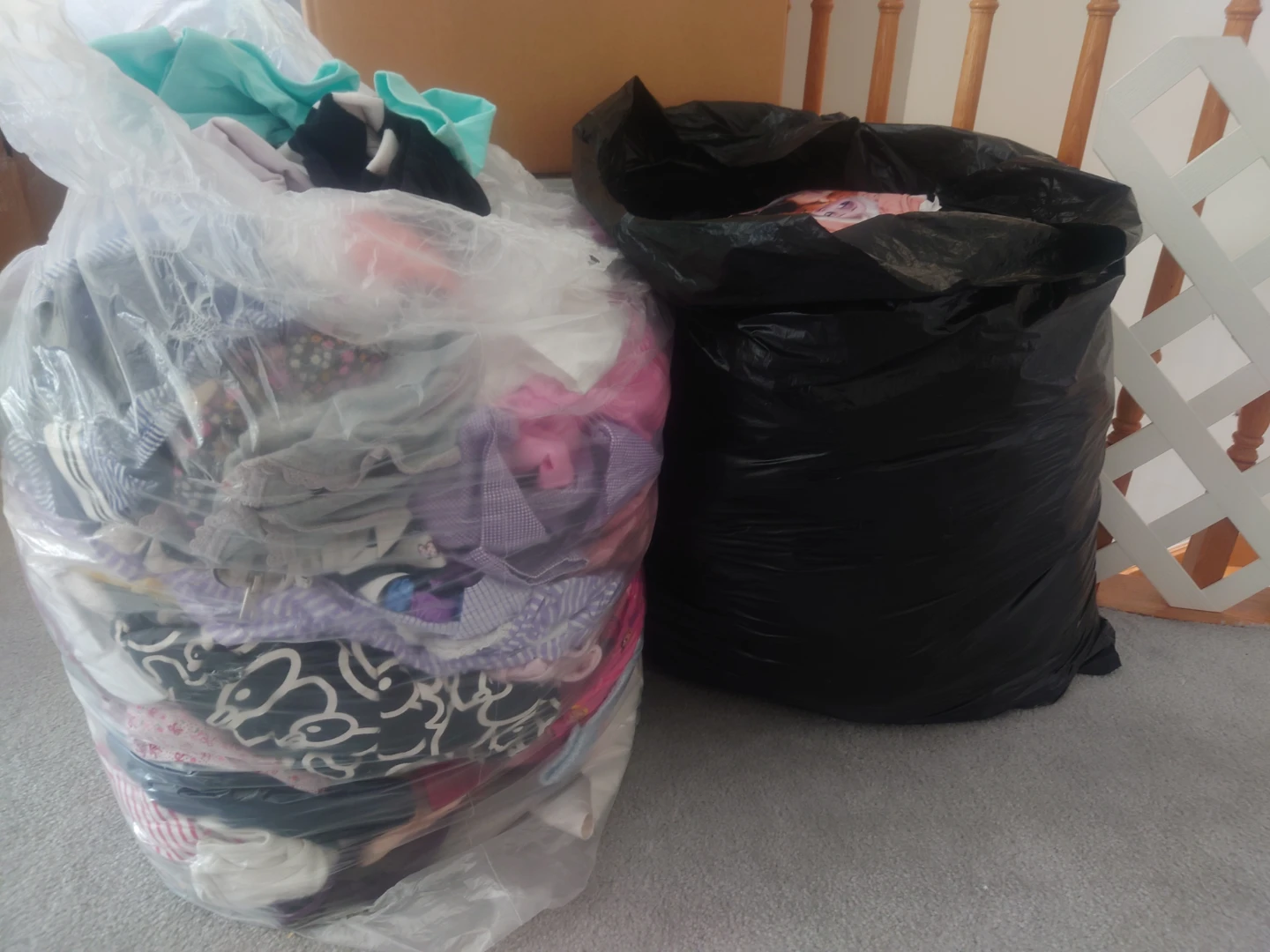 Bags of Used Clothing