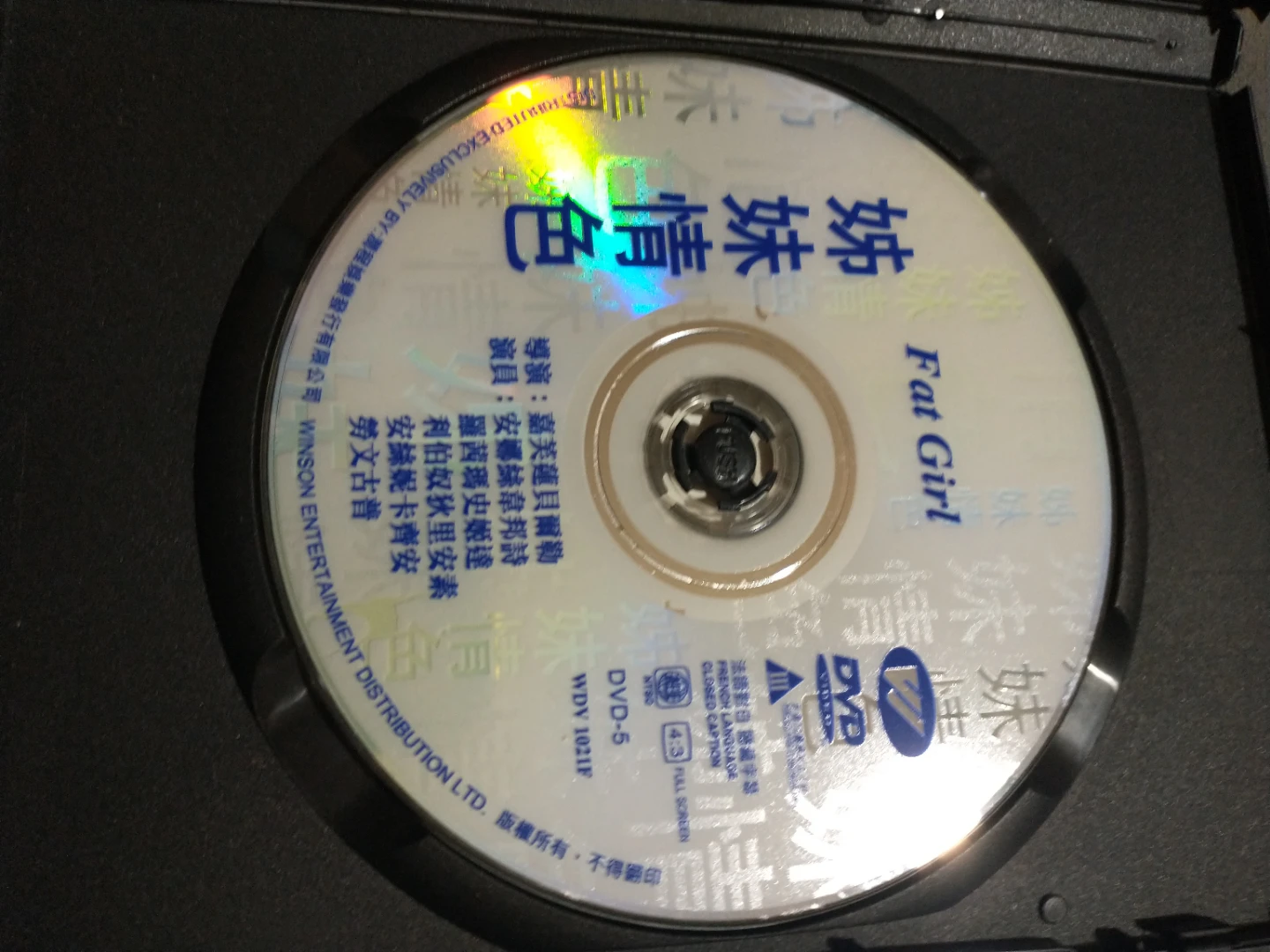 Fat Girl (original title: À ma soeur!) DVD Chinese issue - photo 4