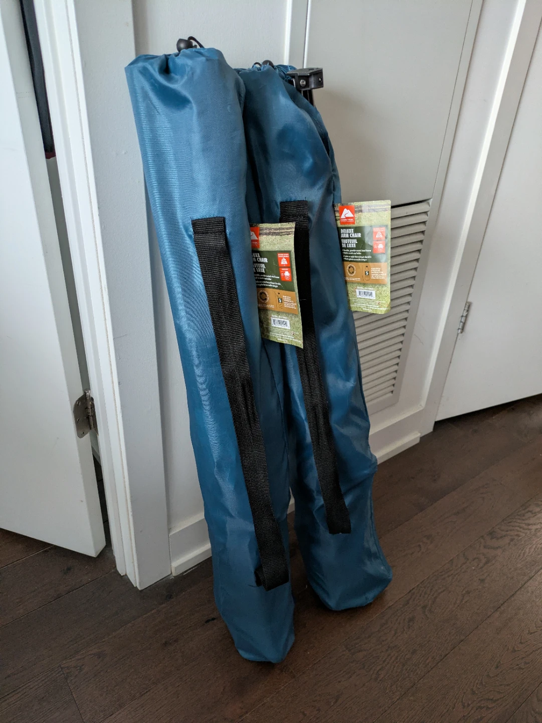 2x Camping Chair with Carry Bag (blue) - photo 4
