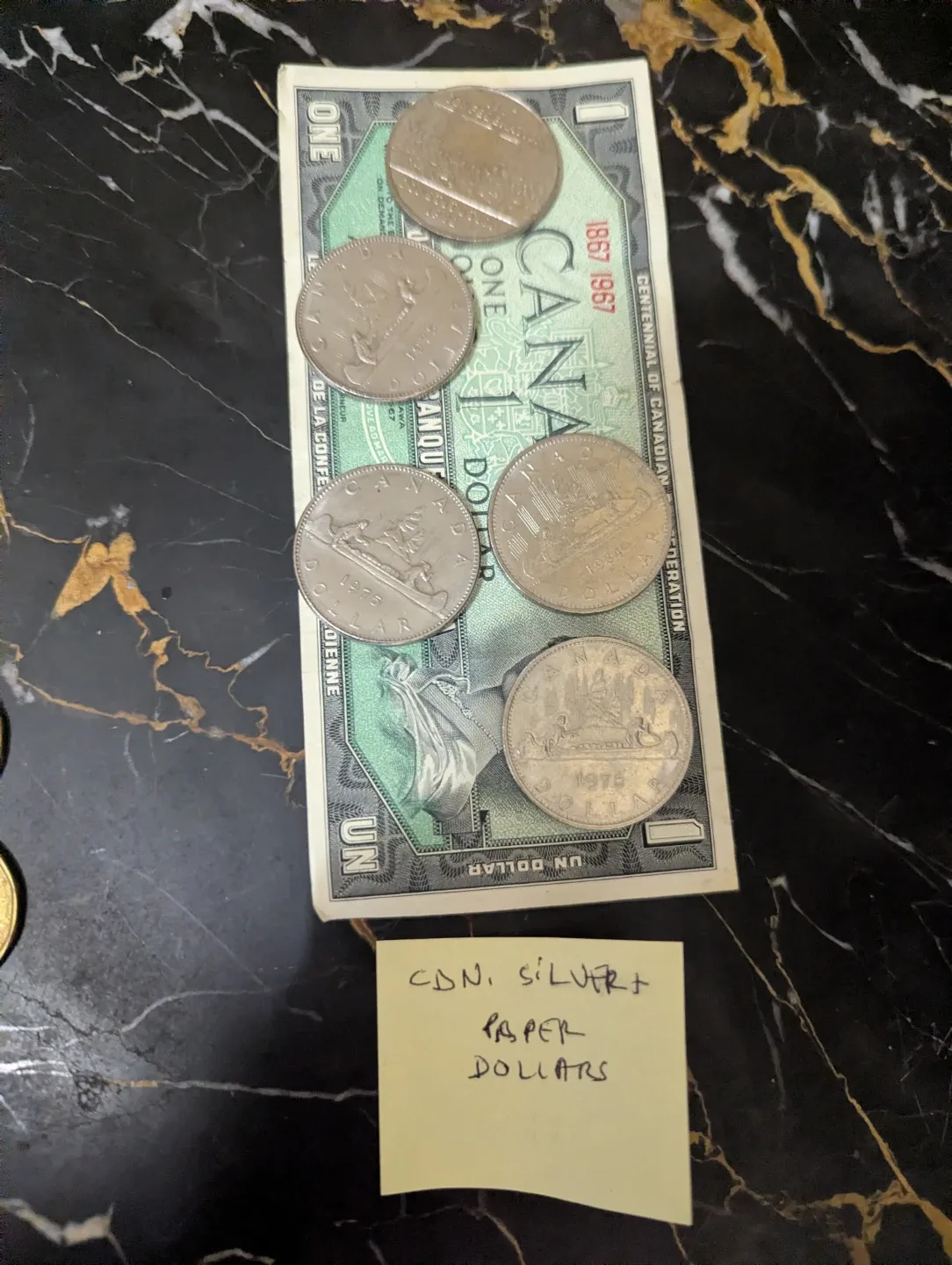 Canadian Dollars & Half Dollars